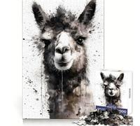 Rompecabezas para Adultos Alpaca Beauty, 1000 Piezas, para desarrollar la Memoria, Entretenimiento Tranquilo, Bordes limpios, (38x26cm)