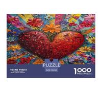 Rompecabezas para Adultos - Amor artístico, Un Desafiante Acertijo, Símbolo del corazón, para Toda La Familia, Actividad Artística Desafiante Y Relajante 70x50cm/1000pcs