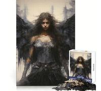 Rompecabezas para Adultos Angels Black Woman de 1000 Piezas Ideal para desarrollar la Memoria, Relajarse y Disfrutar del Momento Bordes limpios (50x75cm)