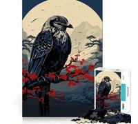 Rompecabezas para Adultos Animal Japan Vibes de 1000 Piezas,Juego de lógica,Corte de precisión,Bordes Lisos, reuniones Familiares (38x52cm)