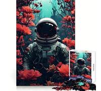 Rompecabezas para Adultos Astronauta en Flor de 1000 Piezas Un desafío Mental para Disfrutar en Silencio Corte preciso (38x26cm)