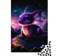 Rompecabezas para adultos bebé dragón 15 500 piezas rompecabezas de madera para adultos y adolescentes a partir de 18 años de edad, juego estimulante 500 piezas (52 x 38 cm)