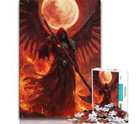 Rompecabezas para Adultos Blood Moon Reaper, Ayuda al Cerebro a ejercitar, Juguetes adictivos para Cultivar la Paciencia, Regalo para cumpleaños, 38x26cm