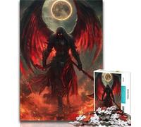 Rompecabezas para Adultos Blood Moon Reaper de 1000 Piezas, difícil de Usar, Ayuda a ejercitar el Cerebro, Juguetes adictivos para Cultivar la Paciencia, Gran Regalo, 38x26cm