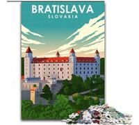 Rompecabezas para Adultos Bratislava Eslovaquia Viajes Juegos educativos Juego Educativo para cumpleaños, Navidad y para Mayores de 14 años (50x75cm) 1000 Piezas