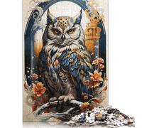 Rompecabezas para Adultos Búho Celestial Guardian, 1000 Piezas, Rompecabezas de Madera, Rompecabezas para jóvenes de 18 años, Regalo de cumpleaños de Navidad, 1000 Piezas (75 x 50 cm)