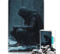 Rompecabezas para Adultos Caballero Rojo Sangriento, 1000 Piezas, para Adolescentes, Juegos educativos, decoración del hogar, Regalo para Toda la Familia, 26x38cm