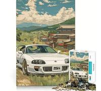 Rompecabezas para Adultos Cielo Estrellado, Coche Deportivo, 1000 Piezas, fortalece la Memoria, Tranquilo, calmado, Bordes limpios, artículo de colección 38x26cm