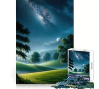 Rompecabezas para Adultos Cielo Nocturno sobre colinas onduladas de 1000 Piezas Un desafío Mental Juguete Divertido (50x75cm)
