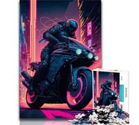 Rompecabezas para Adultos: Ciudad Futura de Neón 1000 Piezas para Adultos y Adolescentes para un Juego Educativo desafío colección de Artistas Bellas Artes 38x26cm