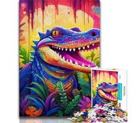 Rompecabezas para Adultos: Cocodrilos del Nilo 1000 Piezas para Adolescentes Un Juego desafiante para Todos Ideal para Mujeres y Hombres (38x26cm)