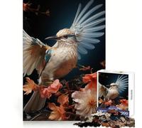 Rompecabezas para Adultos Colibrí Blanco 1000 Piezas Pensamiento Claro y Relajante Escape Bordes precisos (38x52cm)