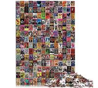 Rompecabezas para Adultos Collage Vintage Rompecabezas de 1000 Piezas Rompecabezas de Madera Adecuado para Adultos y niños Mayores de 12 años Juego de desafío único Tamaño: 50x75cm