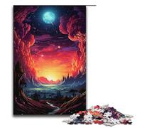 Rompecabezas para Adultos Colorido psicodélico fantasía Espacial 1000 Piezas Adolescentes de 14 años en adelante 1000 Piezas (38 x 26 cm)