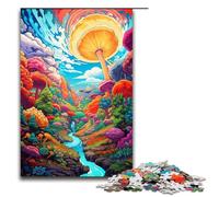 Rompecabezas para Adultos Colorido y psicodélico Griego Super Paradise 1000 Piezas Rompecabezas de Madera para niños a Partir de 12 años Juego desafiante 1000 Piezas (75 x 50 cm)