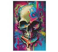 Rompecabezas para adultos coloridos Skeletons 1000 piezas rompecabezas de madera para niños de 12 años de edad de juego familiar (78×53cm)