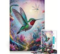 Rompecabezas para Adultos con colibrí caprichoso 1000 Piezas Juego Mental Regalo Troquelado de Alta precisión Actividad Relajante para Grupos en Interiores (38x26cm)