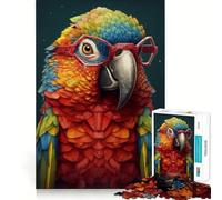 Rompecabezas para Adultos con diseño de Gafas de Loro y Cielo Nocturno, 1000 Piezas, Juguete para ejercitar la Mente, Juego Relajante, diseño y Montaje, Regalo increíble (50x75cm)