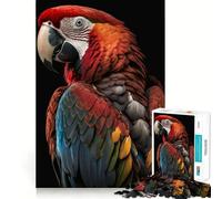 Rompecabezas para Adultos con diseño de Guacamayo Escarlata, 1000 Piezas, Juguete para ejercitar la Mente, Ideal para Relajarse y Disfrutar del Arte del ensamblaje (38x26cm)