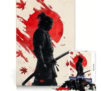 Rompecabezas para Adultos con diseño de Guerrero samurái, 1000 Piezas, Juguete para ejercitar la Mente, Ideal para Relajarse y Disfrutar del Arte Regalo artístico (50x75cm)