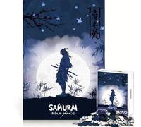 Rompecabezas para Adultos con diseño de Guerrero samurái, 1000 Piezas, Juguete para ejercitar la Mente, Ideal para Relajarse y Disfrutar del Arte Regalo artístico (50x75cm)