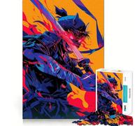 Rompecabezas para Adultos con diseño de Guerrero samurái, 1000 Piezas, Juguete para ejercitar la Mente, Ideal para Relajarse y Disfrutar del Arte Regalo artístico (38x52cm)