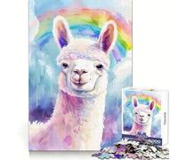 Rompecabezas para Adultos con diseño de Meme de Alpaca, 1000 Piezas, para desarrollar la Memoria, Entretenimiento Tranquilo, Bordes limpios, (50x75cm)