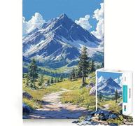 Rompecabezas para Adultos con diseño de Paisaje de Sendero de montaña, 1000 Piezas, Juguete para ejercitar la Mente, Juego Relajante, diseño y Montaje, Regalo increíble (38x52cm)