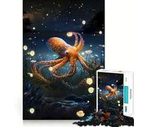 Rompecabezas para Adultos con diseño de Pulpo mitológico, 1000 Piezas, Juguete para ejercitar la Mente, Alivio del estrés, diseño para armar, Regalo Encantador (50x75cm)