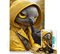 Rompecabezas para Adultos con Personaje de pájaro de Capucha Amarilla,1000 Piezas,Juego para estimular la Mente,diseño Ajustado sin Huecos,Regalo de cumpleaños,Juguete para ejercitar la Mente