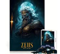 Rompecabezas para Adultos con póster de Zeus, 1000 Piezas, para desarrollar la Memoria, Entretenimiento Tranquilo, Bordes limpios, (38x26cm)