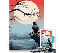 Rompecabezas para adultos con temática de animales y estilo japonés,1000 piezas Desarrolla la memoria y es divertido Corte de alta precisión Fácil de aprender Ideal para disfrutar en familia (38x26cm)