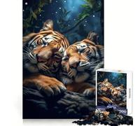 Rompecabezas para Adultos con temática de tigresas y Tigres, 1000 Piezas, Juego de ingenio, pasatiempo para el hogar, Regalo Memorable 38x26cm