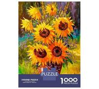 Rompecabezas para Adultos De 1000 Piezas A Bouquet of Sunflowers Rompecabezas para Adultos Juegos Relajantes Mejora La Memoria Regalo De Cumpleaños, Regalos, 38x26cm/1000pcs