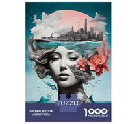Rompecabezas para Adultos De 1000 Piezas Abstract Beautiful Girls Rompecabezas para Adultos Juego De Ingenio Análisis Y Lógica Actividades Divertidas para Hacer En Casa, 70x50cm/1000pcs