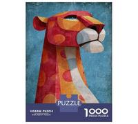 Rompecabezas para Adultos De 1000 Piezas Abstract Geometric Leopard Illustration Rompecabezas para Adultos Juegos Relajantes Desafío Difícil Actividades Divertidas En Casa 52x38cm/1000pcs