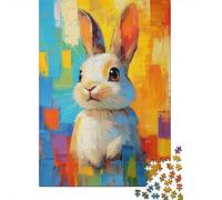 Rompecabezas para Adultos De 1000 Piezas Abstract Rabbit Painting Rompecabezas para Adultos Juegos Divertidos Pero Divertidos Y Humorísticos Cumpleaños 70x50cm/1000pcs