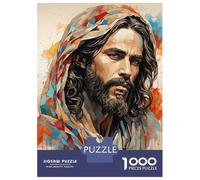 Rompecabezas para Adultos De 1000 Piezas Abstract Savior Portrait Rompecabezas para Adultos Juego De Ingenio Regalos para Mujeres Actividades Divertidas En Casa 38x26cm/1000pcs