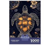 Rompecabezas para Adultos De 1000 Piezas Abstract Sea Turtle Rompecabezas para Adultos Juego De Ingenio Regalo De Cumpleaños Desafío Educativo 70x50cm/1000pcs