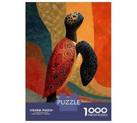 Rompecabezas para Adultos De 1000 Piezas Abstract Turtle Art Rompecabezas para Adultos Juegos De Relajación Desafío Difícil Juego Desafiante Regalos 70x50cm/1000pcs