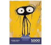 Rompecabezas para Adultos De 1000 Piezas Abstract Yellow Wall Art Print Rompecabezas para Adolescentes Juguetes De Bricolaje Corte De Precisión Difícil Y Desafiante 52x38cm/1000pcs