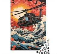 Rompecabezas para Adultos De 1000 Piezas Action-Packed Helicopter Adventure Rompecabezas para Adultos Juguete Decoración De Pared Difícil Regalos para Amigos Y Familiares 70x50cm/1000pcs