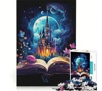 Rompecabezas para Adultos de 1000 Piezas Acuarelas Libros Juegos relajantes reducción del estrés colección de Artistas Bellas Artes 38x26cm