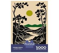 Rompecabezas para Adultos De 1000 Piezas Adirondack Mountains Landscape Art Print Rompecabezas para Adultos Juegos Familiares Mejoran La Memoria Reducción del Estrés Regalos 38x26cm/1000pcs