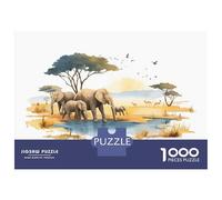 Rompecabezas para Adultos De 1000 Piezas African Safari Scene-1 Rompecabezas para Adultos Juegos Familiares Pero Divertidos Y Humorísticos Cumpleaños 38x26cm/1000pcs