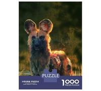 Rompecabezas para Adultos De 1000 Piezas African Wild Dog Rompecabezas para Adultos Juguetes Antiestrés Decoración del Hogar Juego Desafiante Regalos 70x50cm/1000pcs