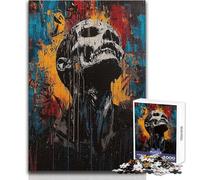 Rompecabezas para Adultos de 1000 Piezas, Agonía y Despertar, Obra de Arte expresionista contemporánea, Juguete, Juego Intelectual, Regalo para Mujeres, cumpleaños, tamaño 50x75cm