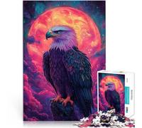 Rompecabezas para Adultos de 1000 Piezas Águila Celestial del Resplandor Solar Juego de ingenio Decoración artística del hogar 75x50cm