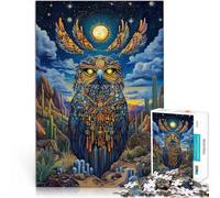 Rompecabezas para Adultos de 1000 Piezas Águila de Color fantasía Juguete Educativo Intelectual descompresor Ideas de Regalos 38x26cm