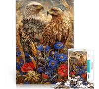Rompecabezas para Adultos de 1000 Piezas Águilas majestuosas Juguete de desafío de Juego Educativo Gran Regalo para Juegos 75x50cm
